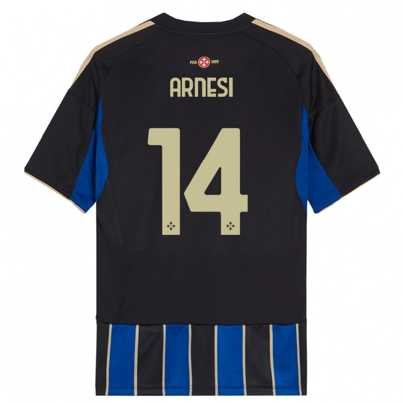 Danxen Herren Lorenzo Arnesi #14 Schwarz Blau Heimtrikot Trikot 2025/26 T-Shirt Österreich