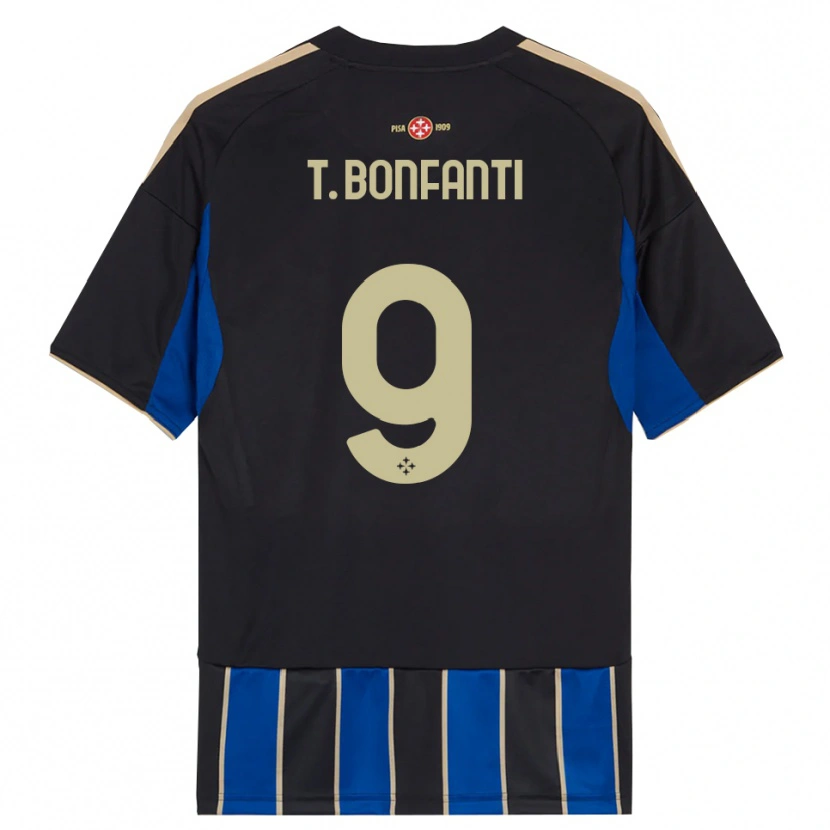 Danxen Herren Thomas Bonfanti #9 Schwarz Blau Heimtrikot Trikot 2025/26 T-Shirt Österreich