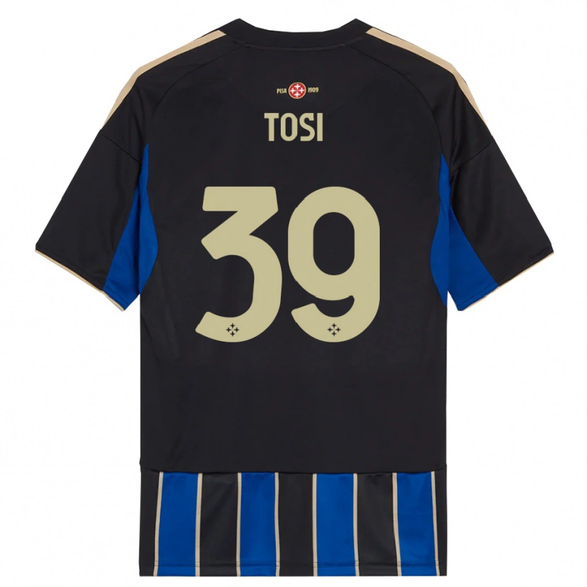 Danxen Herren Lorenzo Tosi #39 Schwarz Blau Heimtrikot Trikot 2025/26 T-Shirt Österreich