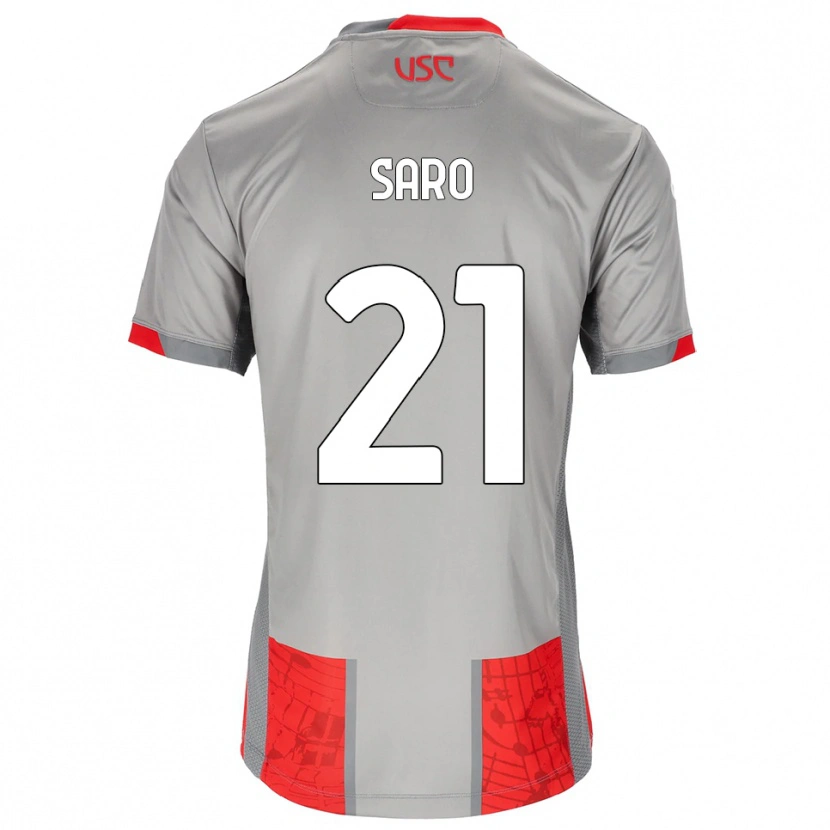 Danxen Herren Gianluca Saro #21 Rot Grau Heimtrikot Trikot 2025/26 T-Shirt Österreich