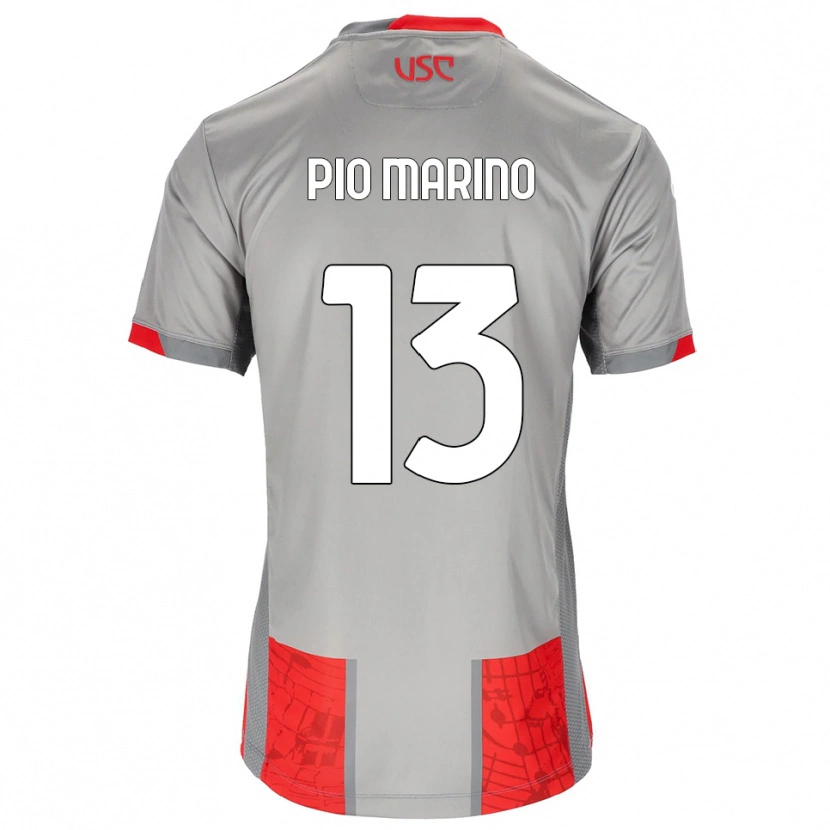 Danxen Herren Lorenzo Pio Marino #13 Rot Grau Heimtrikot Trikot 2025/26 T-Shirt Österreich