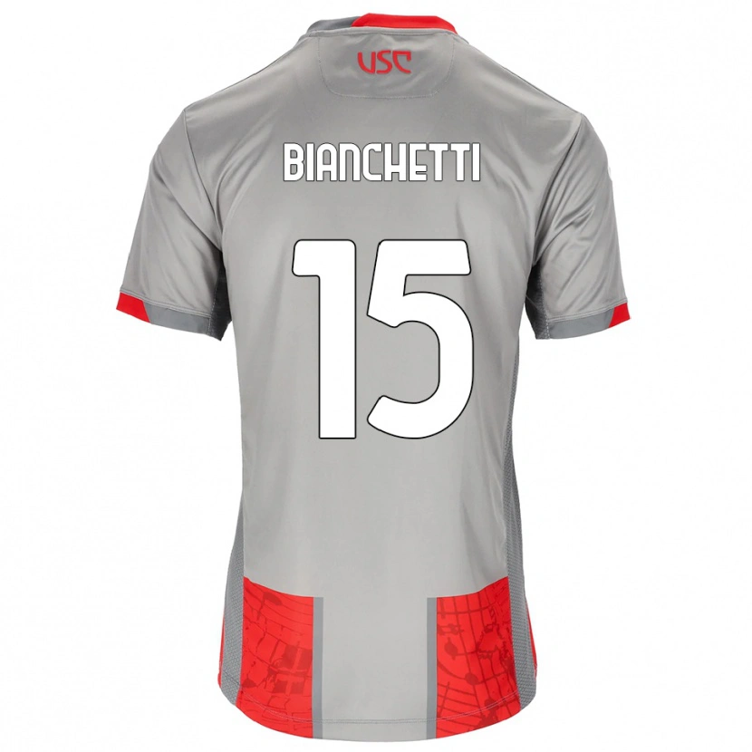Danxen Herren Matteo Bianchetti #15 Rot Grau Heimtrikot Trikot 2025/26 T-Shirt Österreich