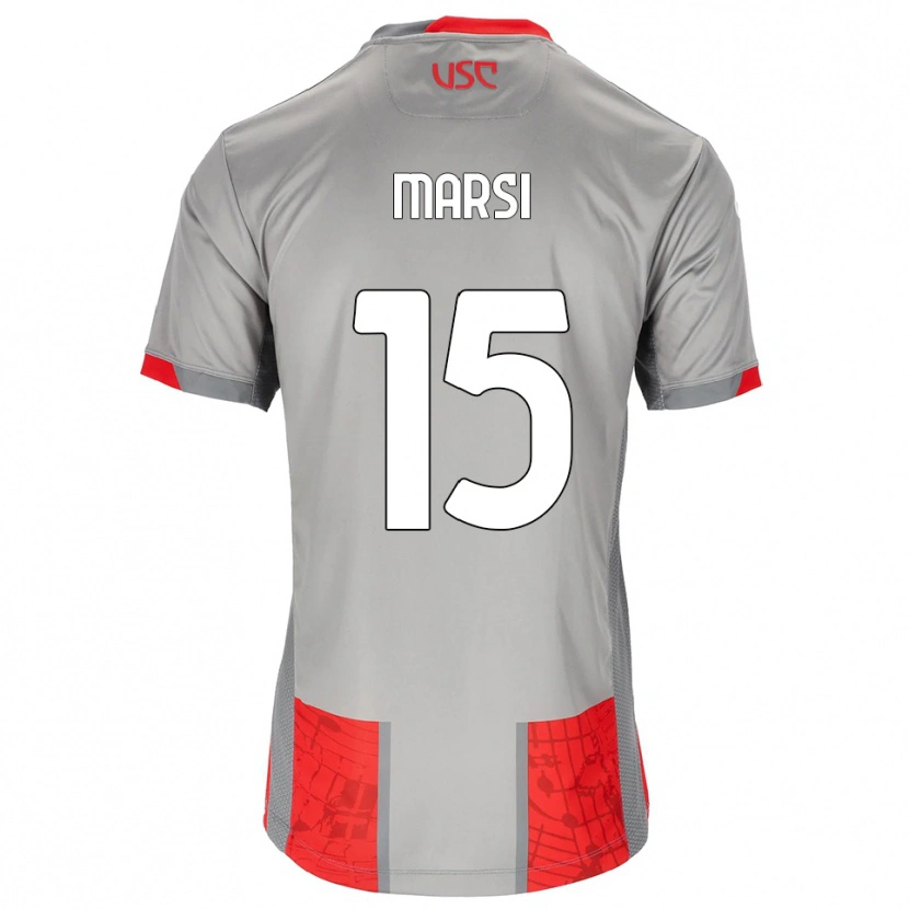 Danxen Herren Simone Marsi #15 Rot Grau Heimtrikot Trikot 2025/26 T-Shirt Österreich
