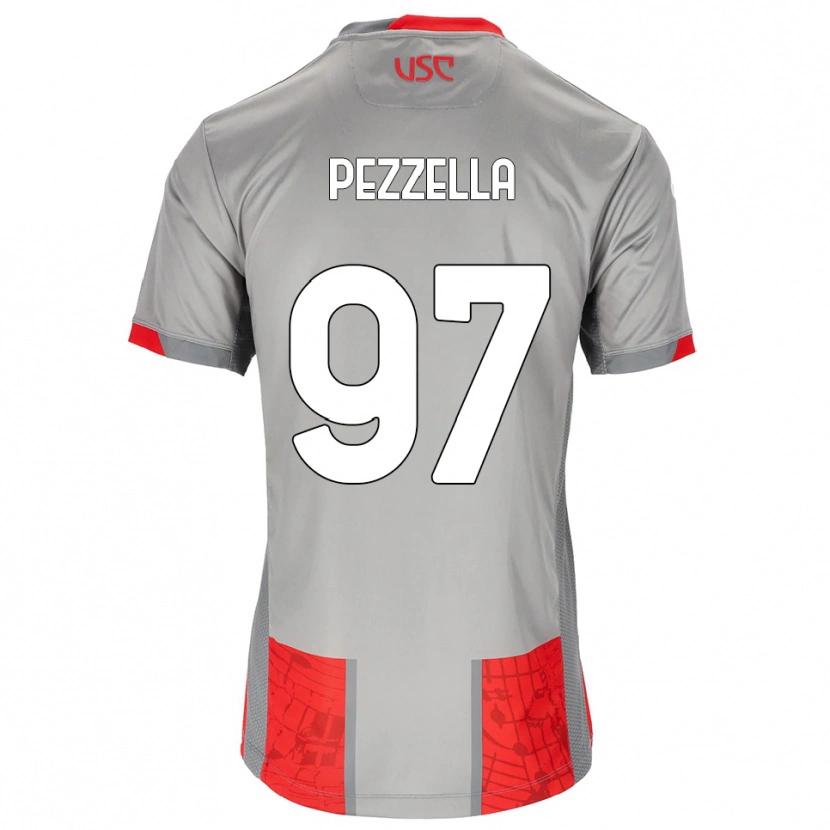 Danxen Herren Giuseppe Pezzella #97 Rot Grau Heimtrikot Trikot 2025/26 T-Shirt Österreich