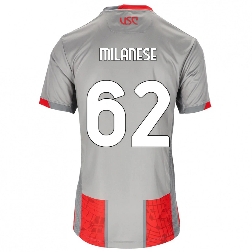 Danxen Herren Tommaso Milanese #62 Rot Grau Heimtrikot Trikot 2025/26 T-Shirt Österreich