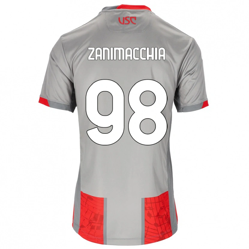 Danxen Herren Luca Zanimacchia #98 Rot Grau Heimtrikot Trikot 2025/26 T-Shirt Österreich