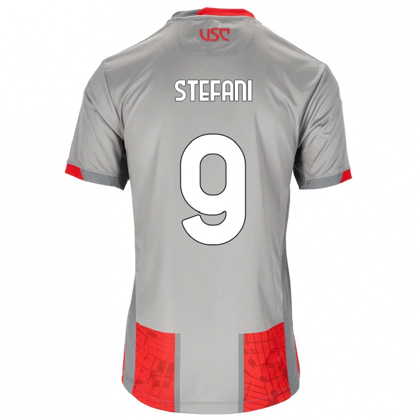 Danxen Herren Christian Stefani #9 Rot Grau Heimtrikot Trikot 2025/26 T-Shirt Österreich