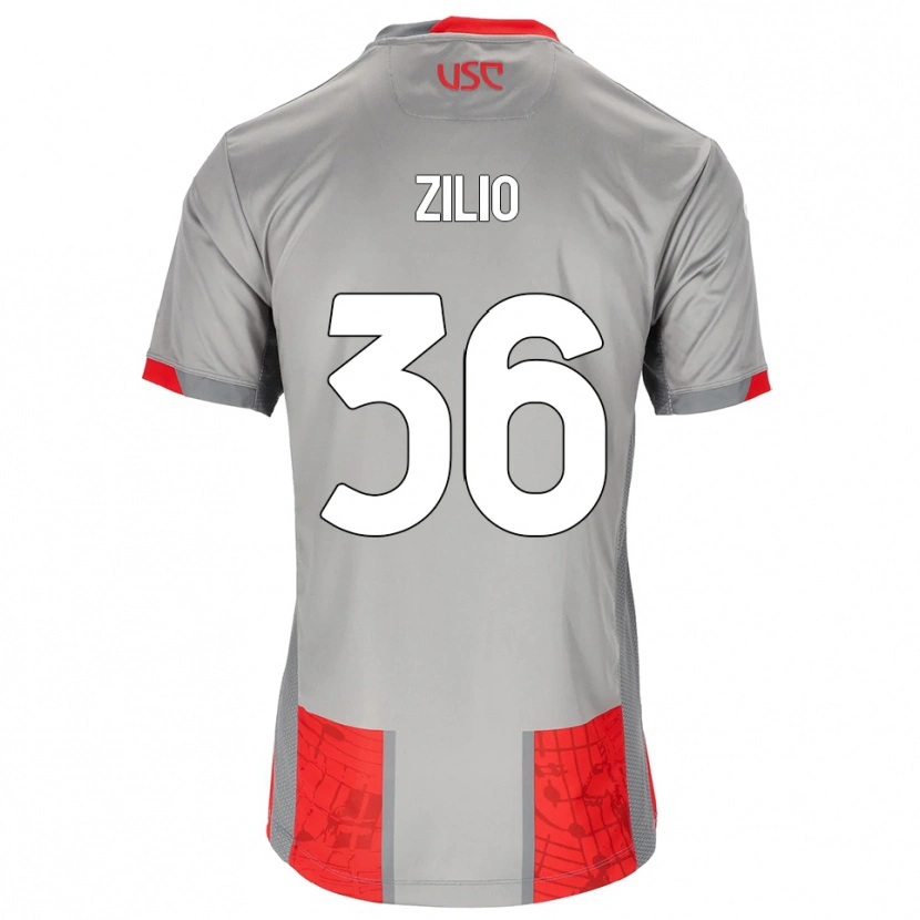 Danxen Herren Andrea Zilio #36 Rot Grau Heimtrikot Trikot 2025/26 T-Shirt Österreich