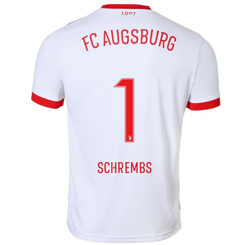 Danxen Herren Luis Schrembs #1 Weiß Rot Heimtrikot Trikot 2025/26 T-Shirt Österreich