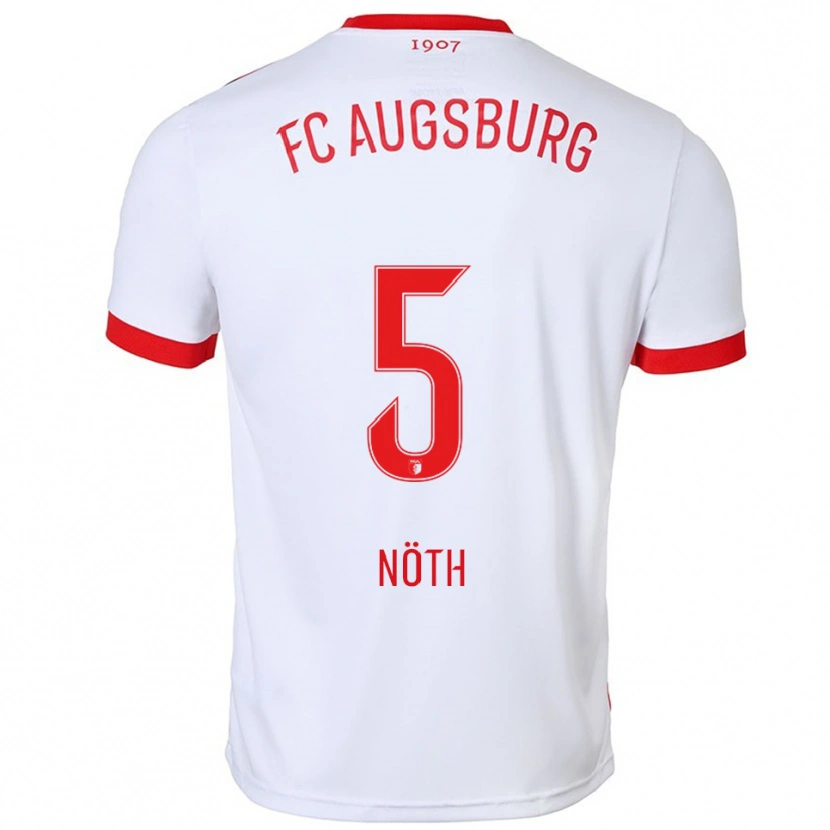 Danxen Herren Antonia Nöth #5 Weiß Rot Heimtrikot Trikot 2025/26 T-Shirt Österreich