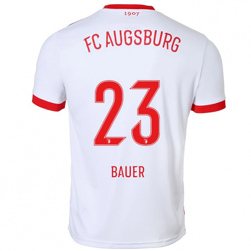 Danxen Herren Maximilian Bauer #23 Weiß Rot Heimtrikot Trikot 2025/26 T-Shirt Österreich