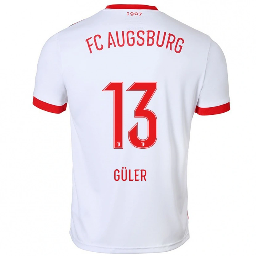 Danxen Herren Mete Güler #13 Weiß Rot Heimtrikot Trikot 2025/26 T-Shirt Österreich