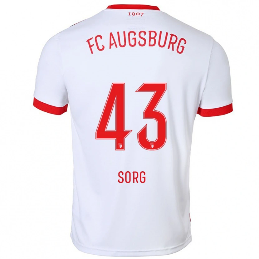 Danxen Herren Oliver Sorg #43 Weiß Rot Heimtrikot Trikot 2025/26 T-Shirt Österreich