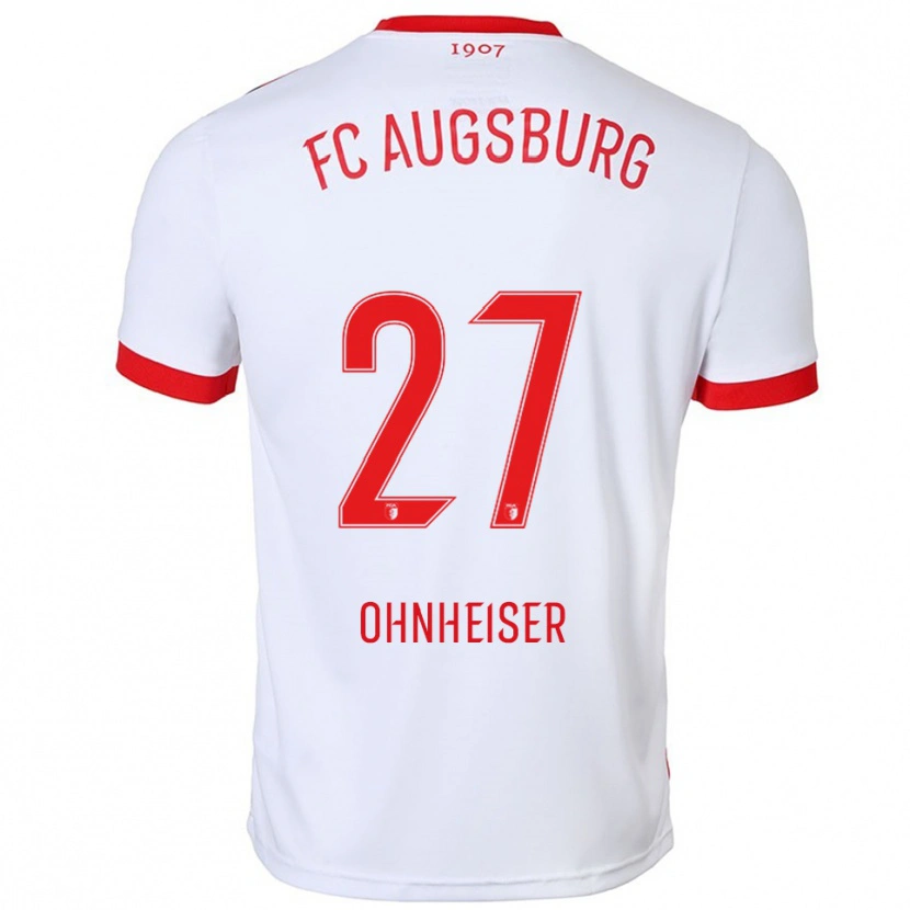 Danxen Herren Nico Ohnheiser #27 Weiß Rot Heimtrikot Trikot 2025/26 T-Shirt Österreich