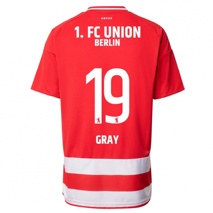 Danxen Herren Mekhi Gray #19 Rot Weiß Heimtrikot Trikot 2025/26 T-Shirt Österreich