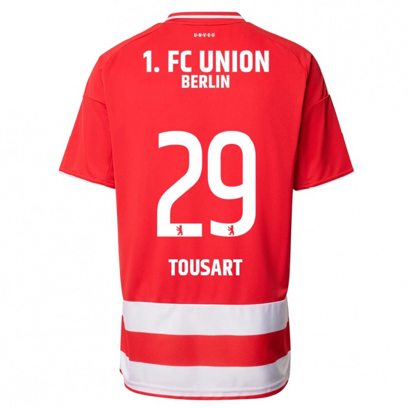 Danxen Herren Lucas Tousart #29 Rot Weiß Heimtrikot Trikot 2025/26 T-Shirt Österreich