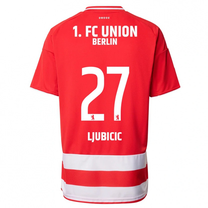Danxen Herren Marin Ljubicic #27 Rot Weiß Heimtrikot Trikot 2025/26 T-Shirt Österreich