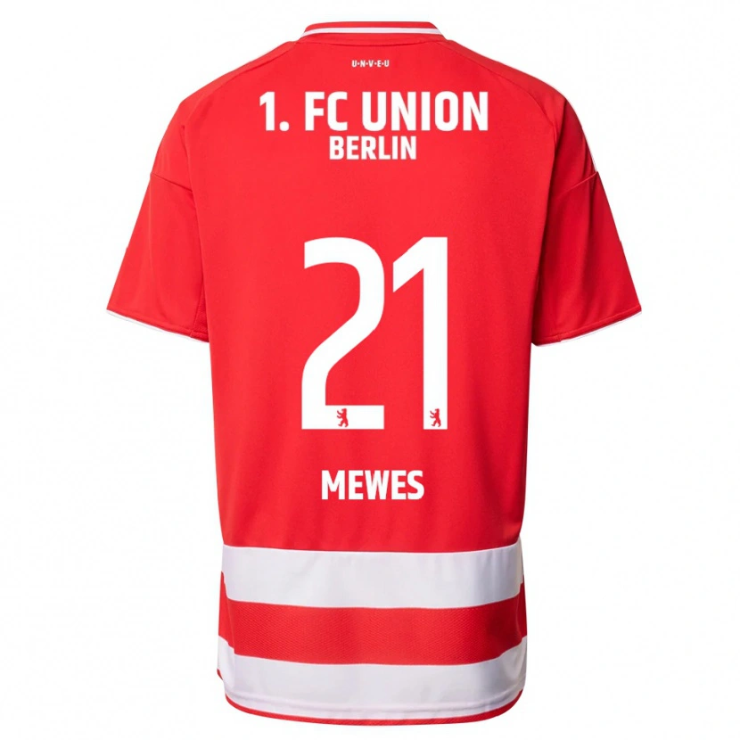Danxen Herren Gennaro Mewes #21 Rot Weiß Heimtrikot Trikot 2025/26 T-Shirt Österreich