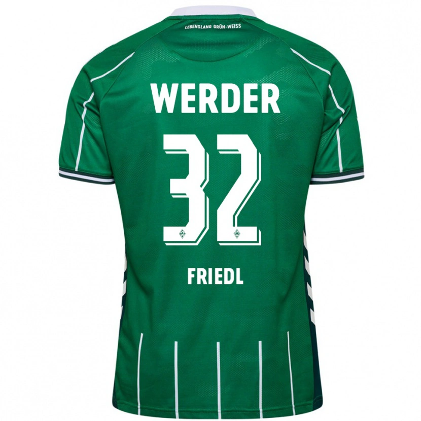 Danxen Herren Marco Friedl #32 Grün Weiß Heimtrikot Trikot 2025/26 T-Shirt Österreich