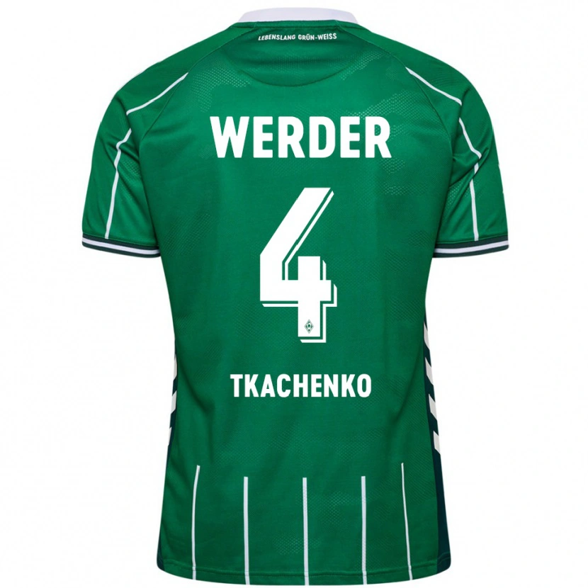 Danxen Herren Oleksandr Tkachenko #4 Grün Weiß Heimtrikot Trikot 2025/26 T-Shirt Österreich
