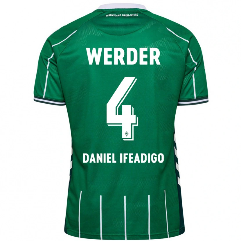Danxen Herren Kamsiyonna Daniel Ifeadigo #4 Grün Weiß Heimtrikot Trikot 2025/26 T-Shirt Österreich