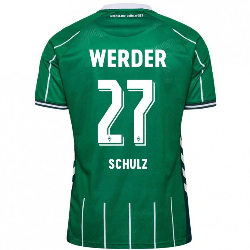 Danxen Herren Ole Schulz #27 Grün Weiß Heimtrikot Trikot 2025/26 T-Shirt Österreich