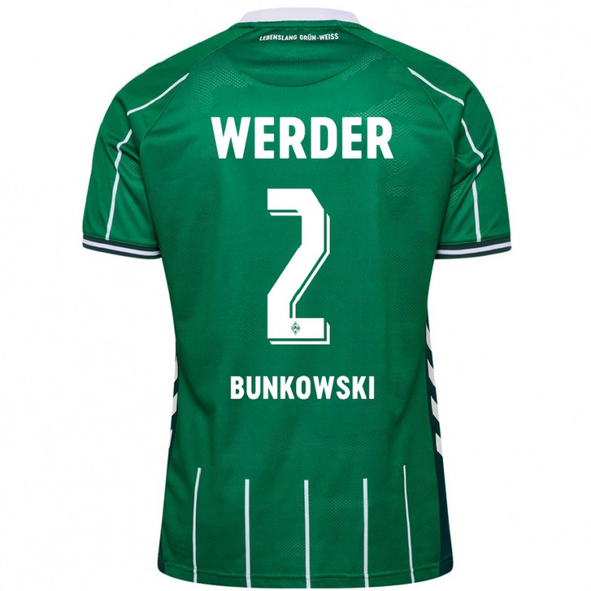 Danxen Herren Paul Bunkowski #2 Grün Weiß Heimtrikot Trikot 2025/26 T-Shirt Österreich