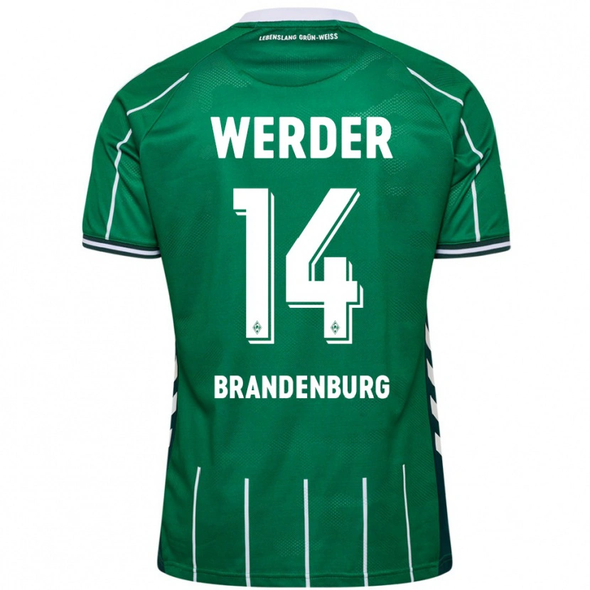 Danxen Herren Michaela Brandenburg #14 Grün Weiß Heimtrikot Trikot 2025/26 T-Shirt Österreich
