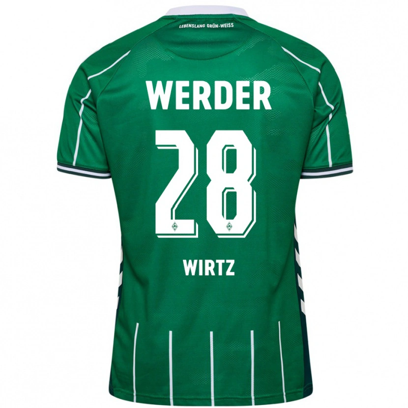 Danxen Herren Juliane Wirtz #28 Grün Weiß Heimtrikot Trikot 2025/26 T-Shirt Österreich