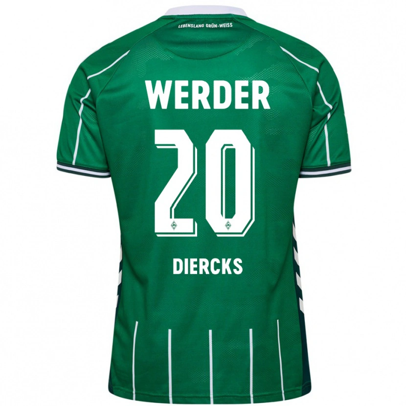 Danxen Herren Lewis Diercks #20 Grün Weiß Heimtrikot Trikot 2025/26 T-Shirt Österreich
