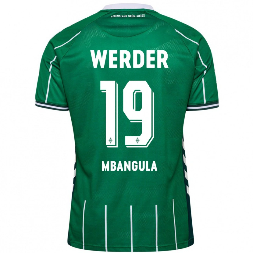 Danxen Herren Samuel Mbangula #19 Grün Weiß Heimtrikot Trikot 2025/26 T-Shirt Österreich