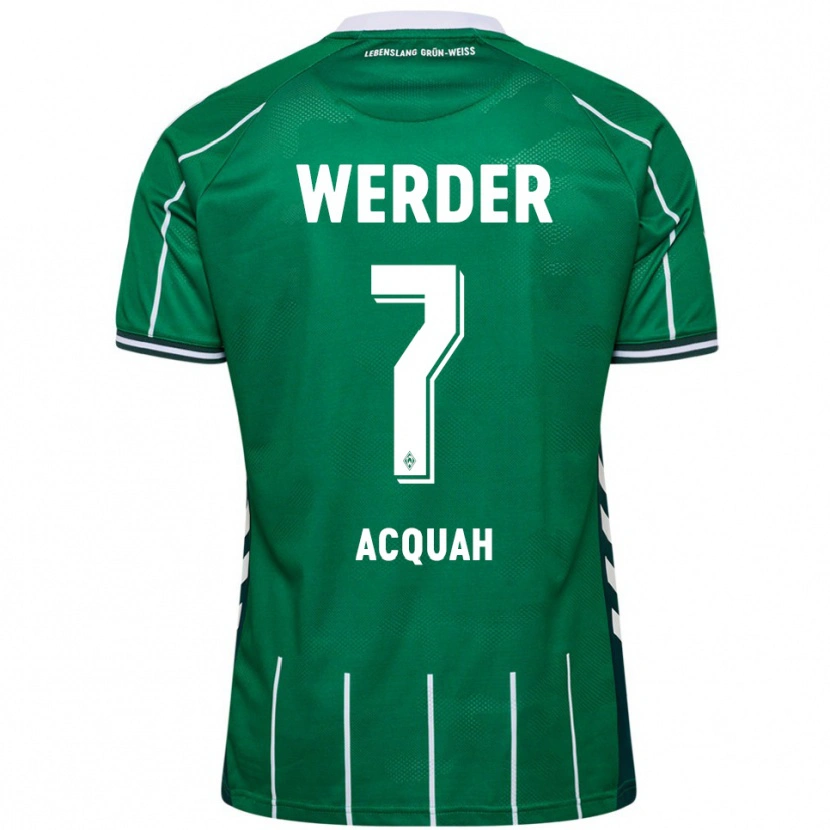 Danxen Herren Joseph Shadrach Acheampong Acquah #7 Grün Weiß Heimtrikot Trikot 2025/26 T-Shirt Österreich
