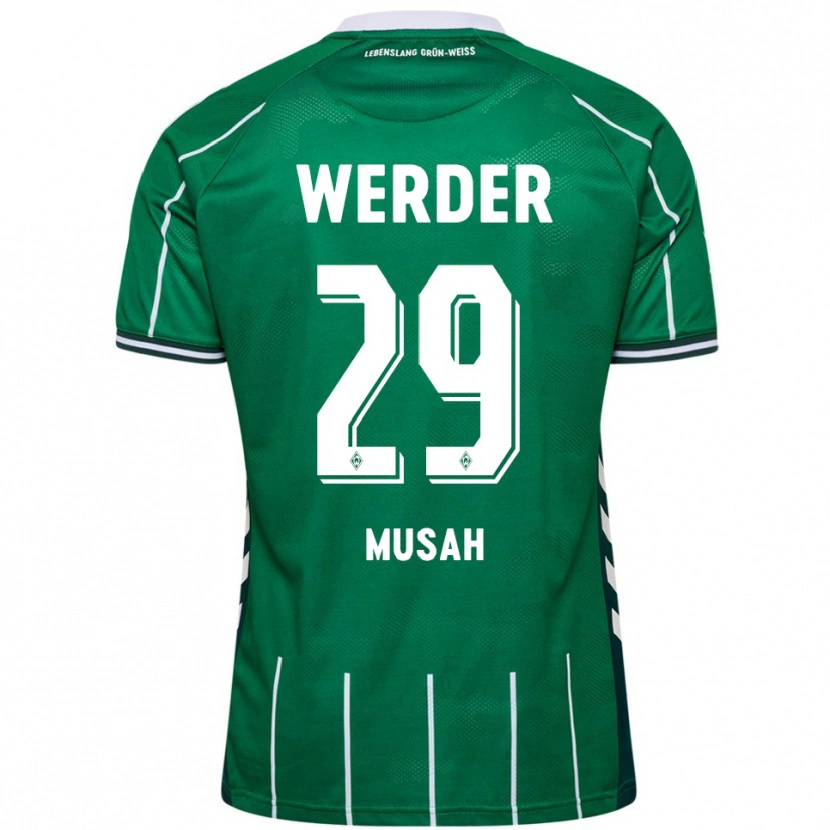 Danxen Herren Salim Musah #29 Grün Weiß Heimtrikot Trikot 2025/26 T-Shirt Österreich