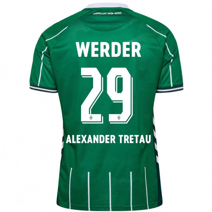 Danxen Herren Hans Tretau #29 Grün Weiß Heimtrikot Trikot 2025/26 T-Shirt Österreich