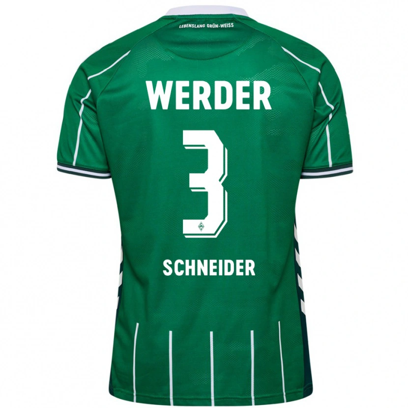 Danxen Herren Dieter Schneider #3 Grün Weiß Heimtrikot Trikot 2025/26 T-Shirt Österreich