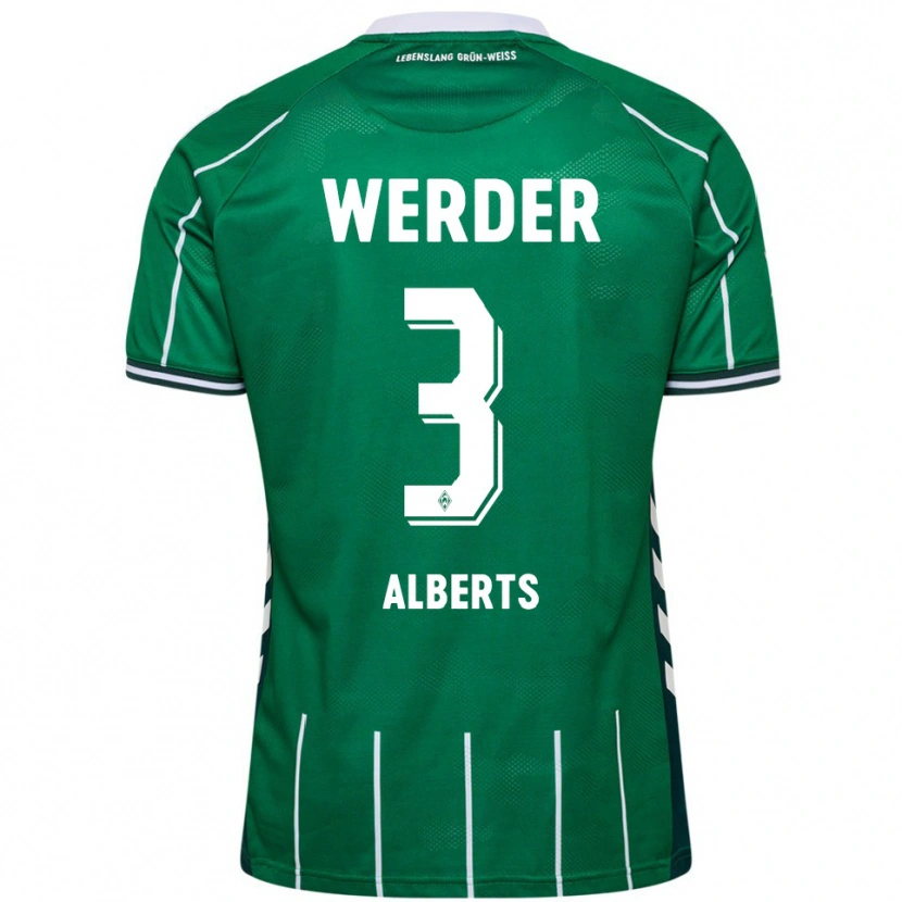 Danxen Herren Christopher Alberts #3 Grün Weiß Heimtrikot Trikot 2025/26 T-Shirt Österreich