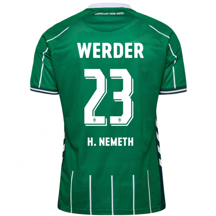 Danxen Herren Hanna Németh #23 Grün Weiß Heimtrikot Trikot 2025/26 T-Shirt Österreich