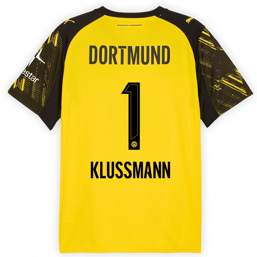 Danxen Herren Leon Klußmann #1 Gelb Schwarz Heimtrikot Trikot 2025/26 T-Shirt Österreich