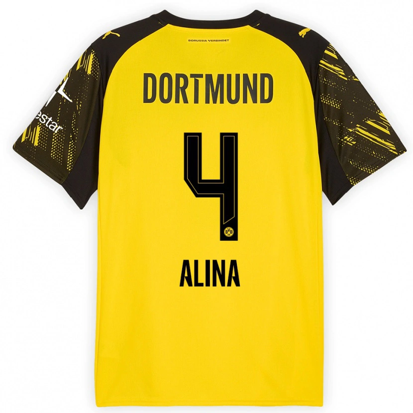 Danxen Herren Grijseels Alina #4 Gelb Schwarz Heimtrikot Trikot 2025/26 T-Shirt Österreich