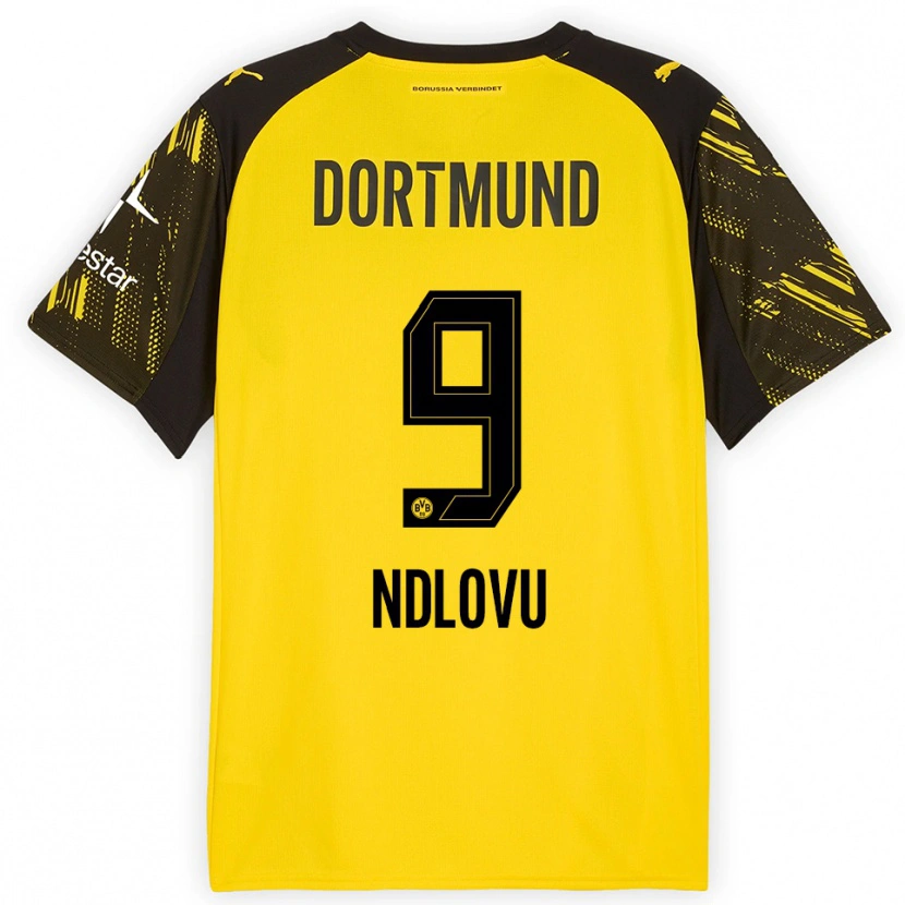 Danxen Herren Desmond Ndlovu #9 Gelb Schwarz Heimtrikot Trikot 2025/26 T-Shirt Österreich