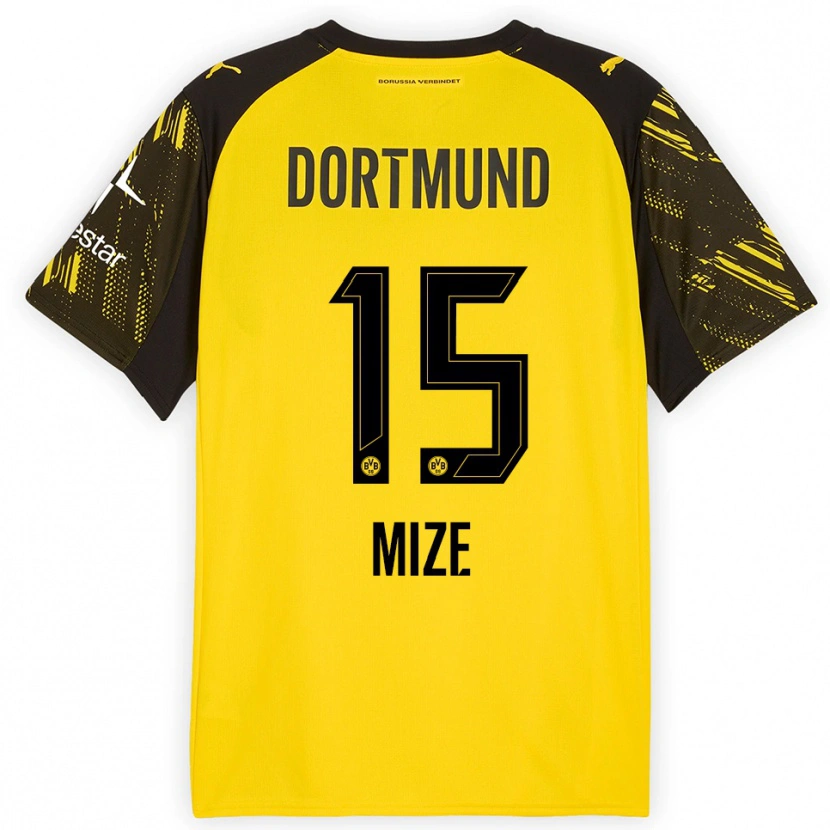 Danxen Herren Jack Mize #15 Gelb Schwarz Heimtrikot Trikot 2025/26 T-Shirt Österreich