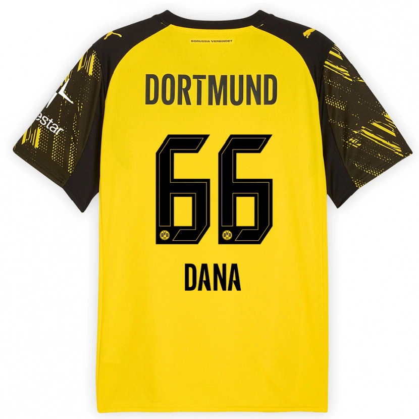 Danxen Herren Bleckmann Dana #66 Gelb Schwarz Heimtrikot Trikot 2025/26 T-Shirt Österreich