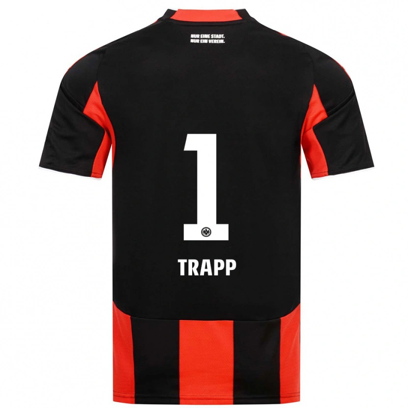 Danxen Herren Kevin Trapp #1 Schwarz Rot Heimtrikot Trikot 2025/26 T-Shirt Österreich