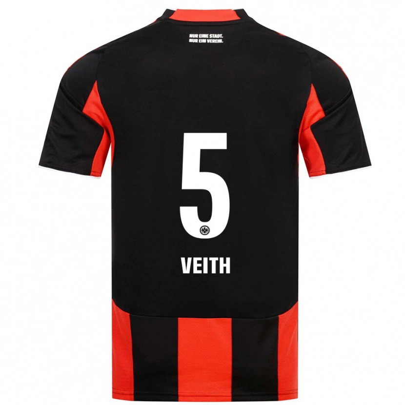 Danxen Herren Titus Veith #5 Schwarz Rot Heimtrikot Trikot 2025/26 T-Shirt Österreich