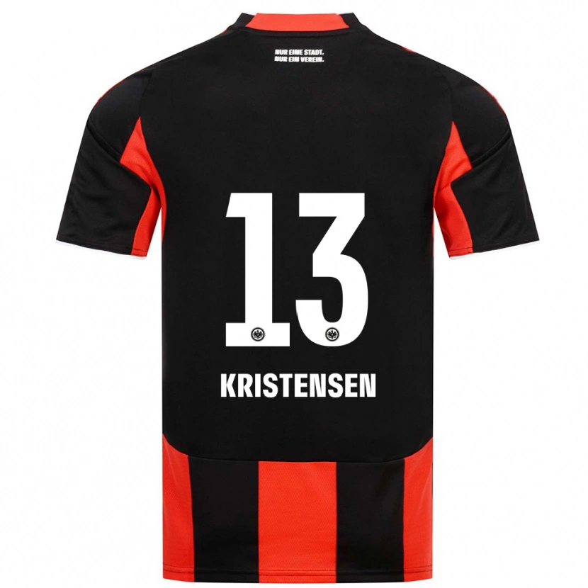 Danxen Herren Rasmus Kristensen #13 Schwarz Rot Heimtrikot Trikot 2025/26 T-Shirt Österreich