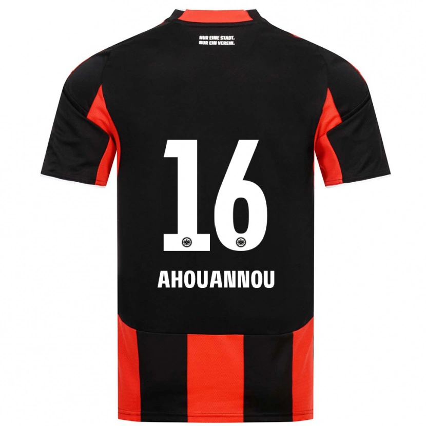 Danxen Herren Yannis Ahouannou #16 Schwarz Rot Heimtrikot Trikot 2025/26 T-Shirt Österreich
