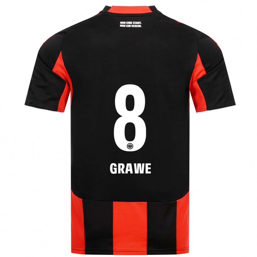 Danxen Herren Lisanne Gräwe #8 Schwarz Rot Heimtrikot Trikot 2025/26 T-Shirt Österreich