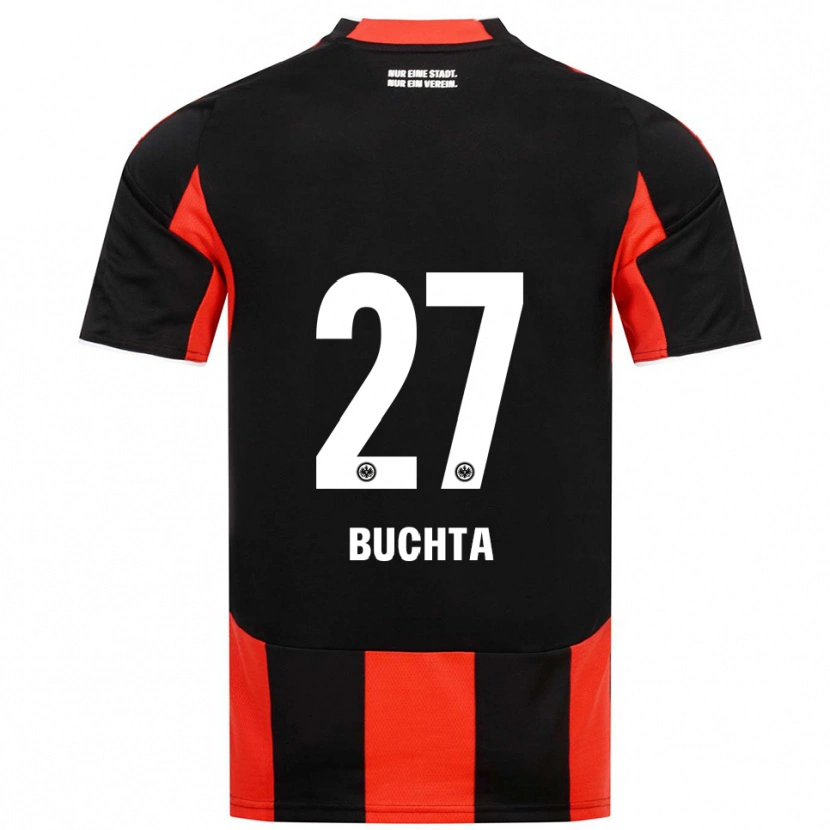 Danxen Herren Philip Buchta #27 Schwarz Rot Heimtrikot Trikot 2025/26 T-Shirt Österreich