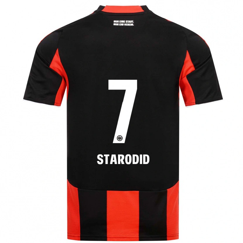 Danxen Herren Daniel Starodid #7 Schwarz Rot Heimtrikot Trikot 2025/26 T-Shirt Österreich