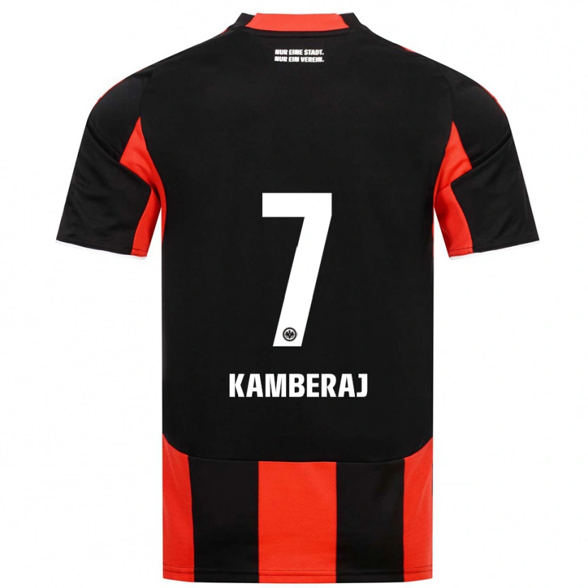 Danxen Herren Donart Kamberaj #7 Schwarz Rot Heimtrikot Trikot 2025/26 T-Shirt Österreich